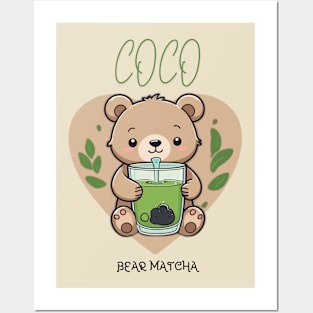 COCO BEAR MATCHA Posters and Art